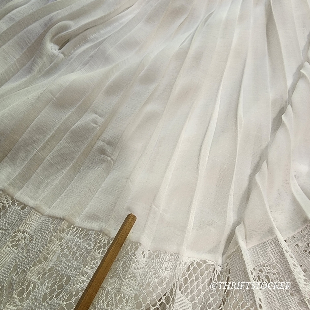French Connection Adanna Pleated White Dress - Picture 10 of 10